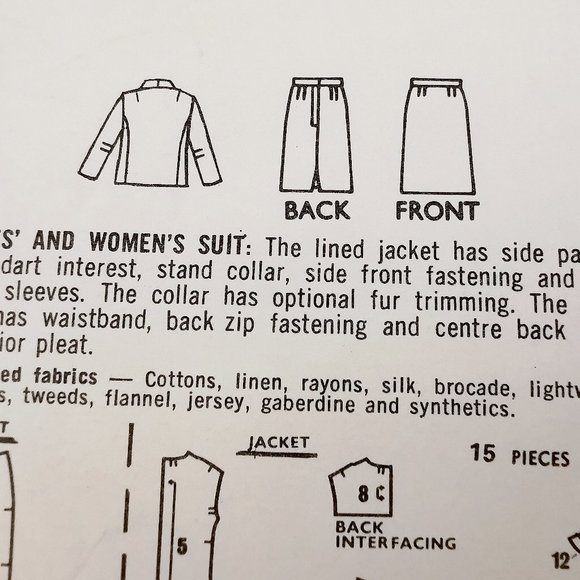 Style 2533 Jackie O Look Skirt Suit 1960s Sewing Pattern Bust 36 Modern US 6/8 - Picture 4 of 12